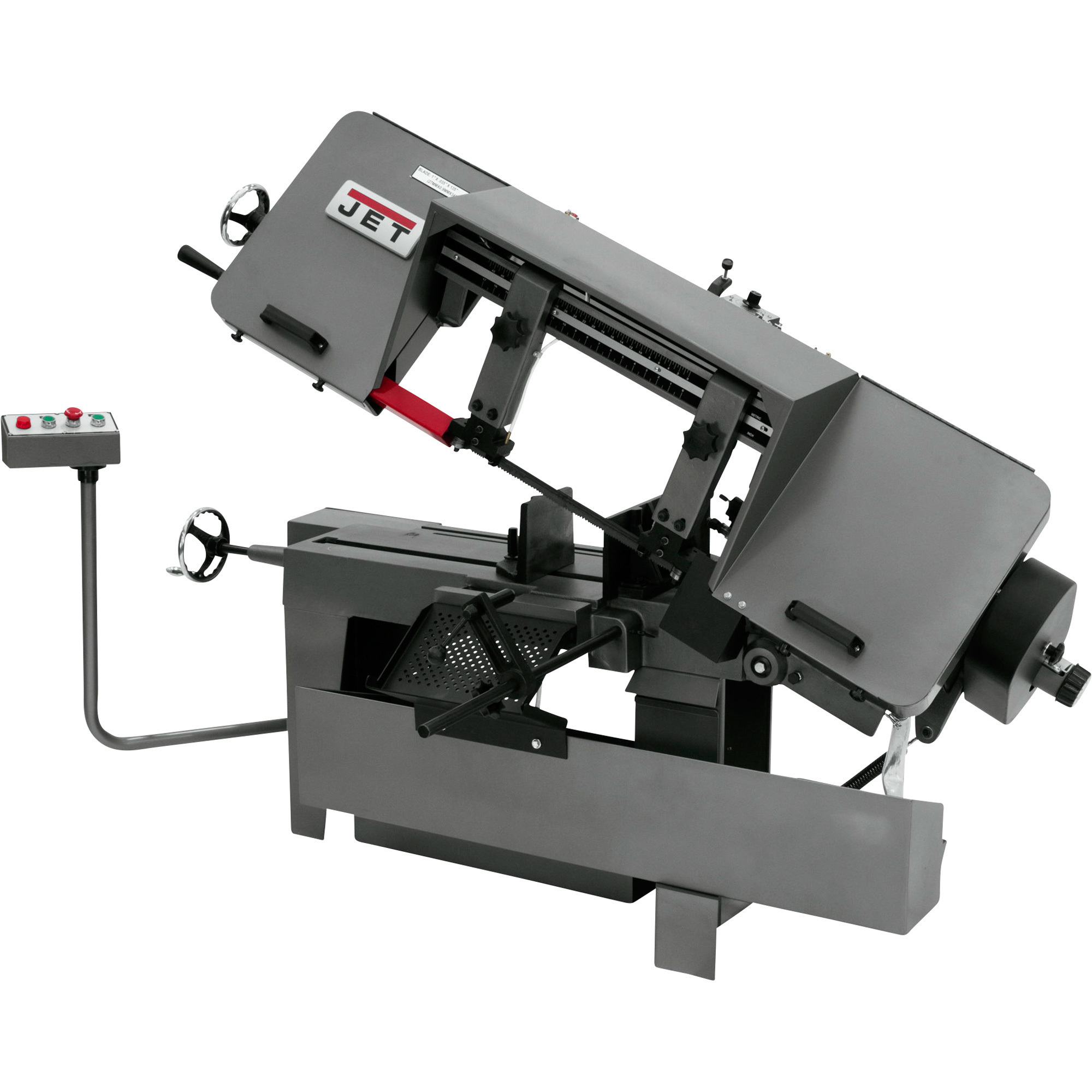 JET Horizontal Metal Cutting Band Saw, 10in. x 16in., 2 HP, 460V, 3-Phase, Model# J-7040-4